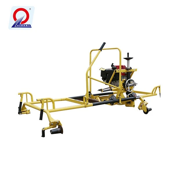 Upright turnout rail grinding machine